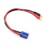 Gold Plated 4.0mm Banana to EC5 Connector Charger Cable for RC Battery